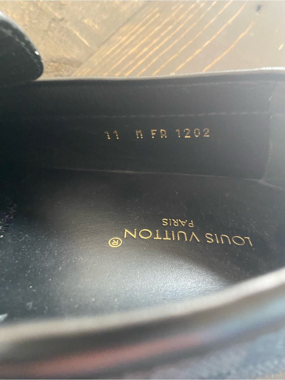 Louis Vuitton Black Damier Leather Loafers! NEVER WORN!!! - Picture 3 of 4